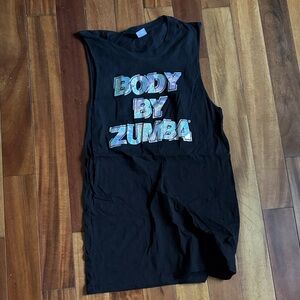 Zumba Fitness Black Muscle Tee